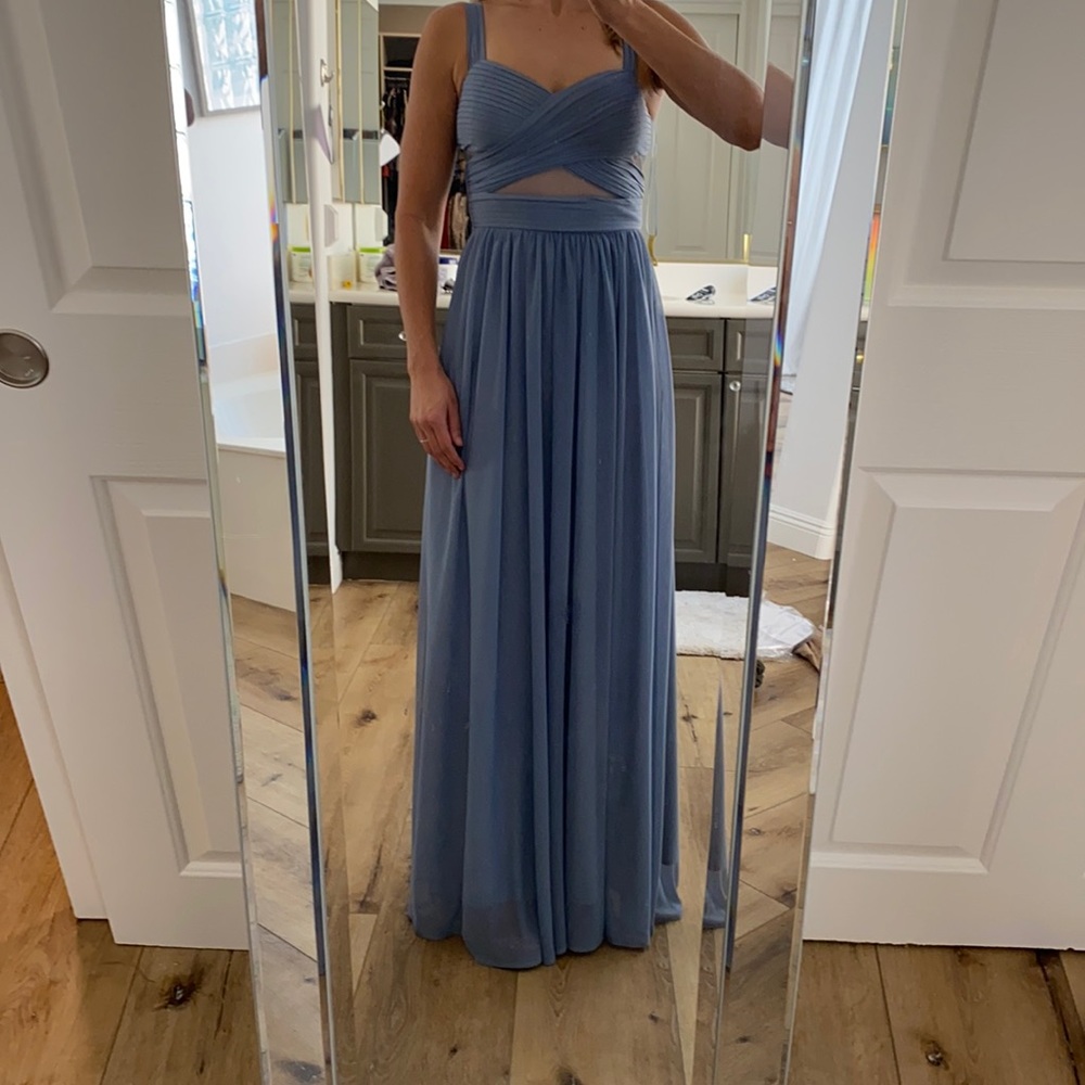 Birdy gray ELSYE DRESS - DUSTY BLUE